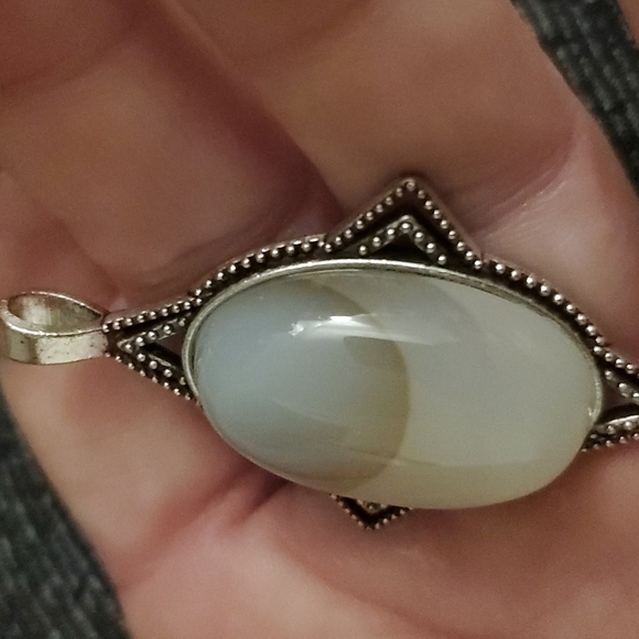 New Wrapped Natural Scenic Dendritic Agate Star Pendant. - Picture 5 of 6